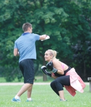 Catherine Tyldesley Works Out Hot Photos In Park - TeluguNow.com_041