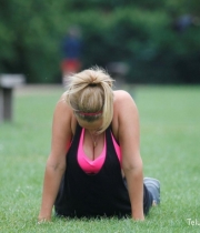 Catherine Tyldesley Works Out Hot Photos In Park - TeluguNow.com_026