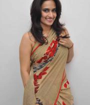 Chinmayi Ghatrazu Unseen Hot Saree Stills In Lovely Triple Platinum Disc Event Gallery