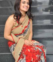 Chinmayi Ghatrazu Unseen Hot Saree Stills In Lovely Triple Platinum Disc Event Gallery