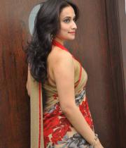 Chinmayi Ghatrazu Unseen Hot Saree Stills In Lovely Triple Platinum Disc Event Gallery