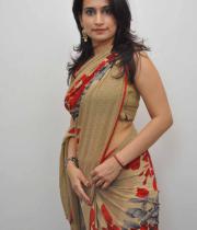 Chinmayi Ghatrazu Unseen Hot Saree Stills In Lovely Triple Platinum Disc Event Gallery
