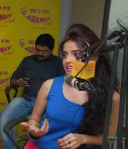 Actress Piaa Bajpai at Radio Mirchi on Back Bench Student Promot
