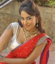 srilekha-hot-stills-in-redsaree-06