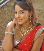 srilekha-hot-stills-in-redsaree-07