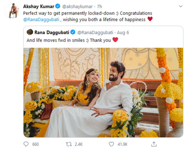 రానా ‘పర్మినెంట్ లాక్ డౌన్ కాబోతున్నాడా..?