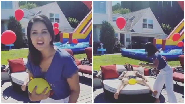 సన్నీ చిలిపి పనితో ఆమె భర్త షాక్