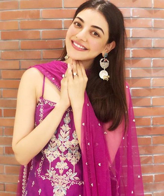 Kajal Aggarwal Flaunts Her Adorable Smile In Ethnic Wear