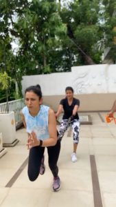 Rakul And Lakshmi Enjoy Workout Session