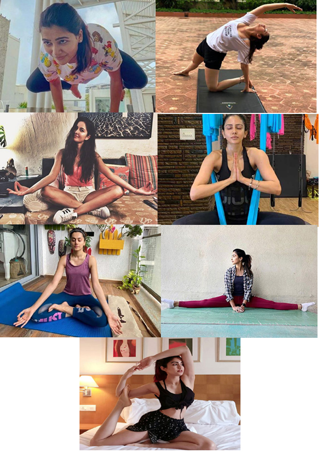 Actresses Make Yoga Their Routine