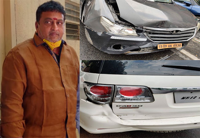 కమెడియన్ ఫృథ్వీ కారుకు ప్రమాదం