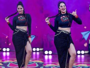 Anasuya Rocks The Stage With Her Sultry Dance Moves
