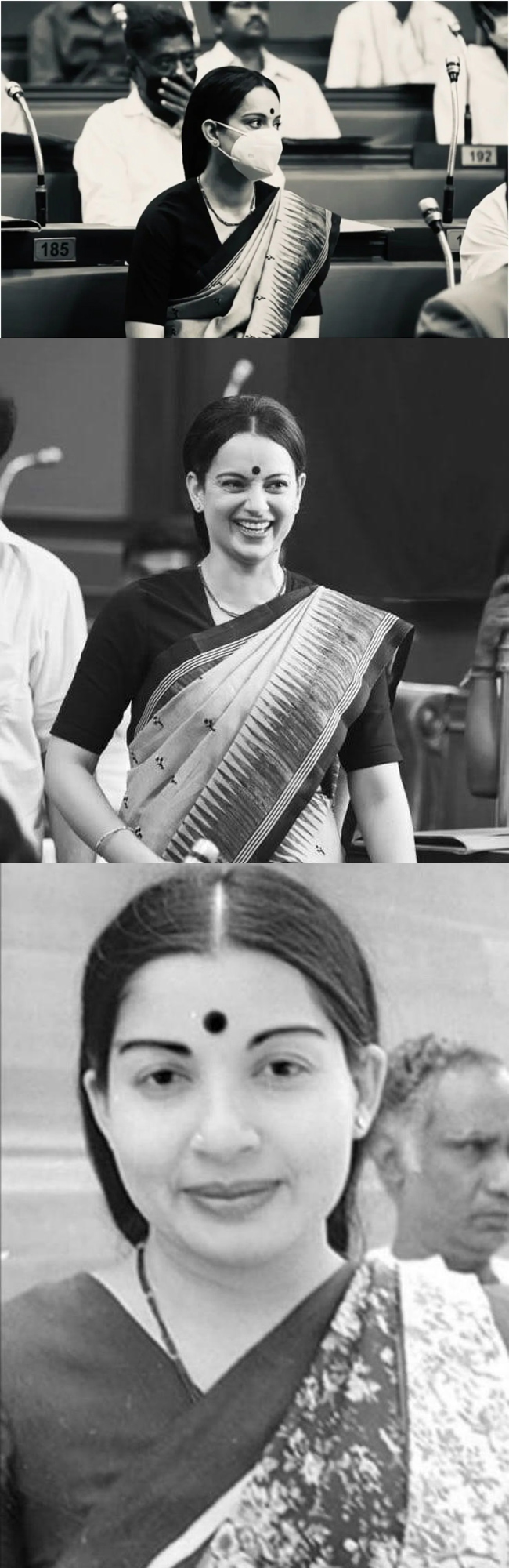 #తలైవి.. అమ్మకు మాస్క్ .. ఏమిటీ ట్విస్ట్?