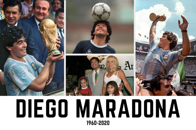 దివికేగిన శిఖరం..ఫుట్ బాల్ దిగ్గజం మారడోనా కన్నుమూత..!
