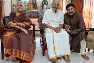 Megastar Chiranjeevi Meets Legendary K Vishwanath On Diwali