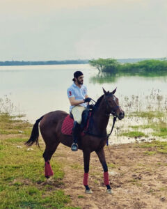 Akhil Akkineni Enjoys Ride On His Horse ‘Gizelle’