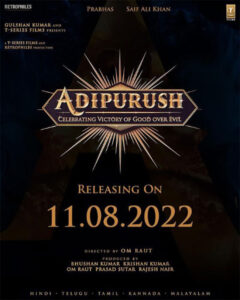 Prabhas Announces The Release Date Of ‘Adipurush’
