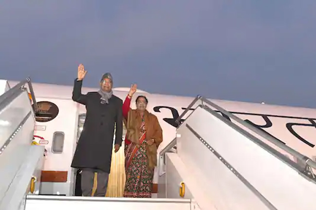 President Ram Nath Kovind Boards VVIP Aircraft Air India One-B777