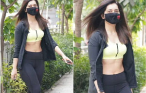 Raashi’s Flaunts Her Perfectly Toned Abs Near Her Gym!