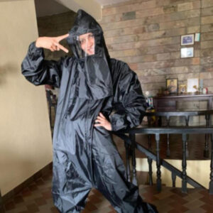 Shruti Haasan Grabs Attention Black PPE Kit