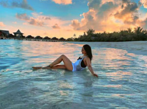 Sonakshi Sinha Teases In Sultry Swimsuit At Maldives
