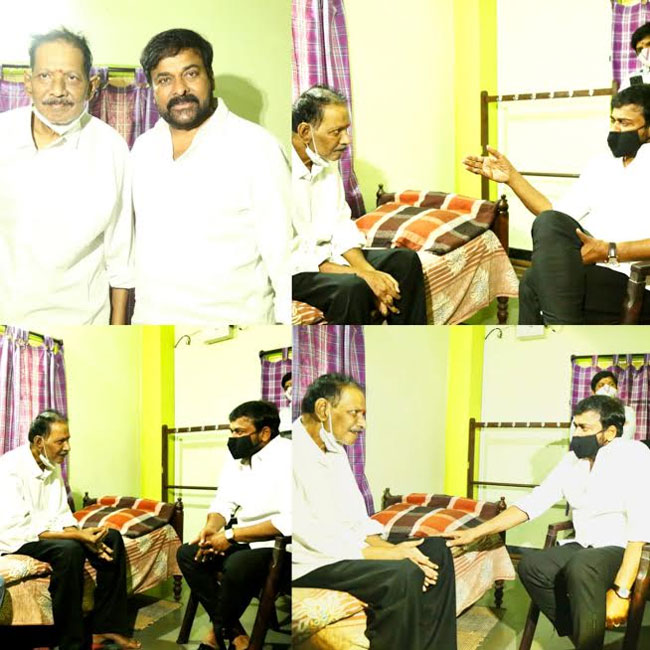 సీనియర్ జర్నలిస్టుని పరామర్శించిన మెగాస్టార్