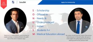 SonuISM Scholarship for Medical Education Abroad 2021 | Apply, Online Registration Form, Eligibility Criteria, Scholarship Test@sonusim.org