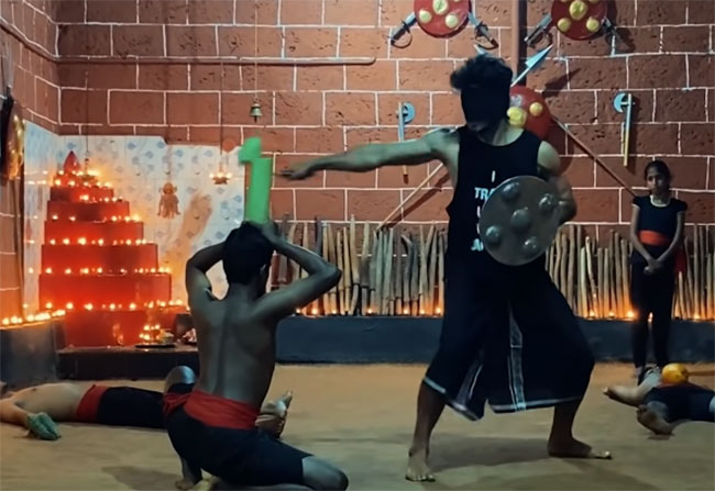 కలరిపట్టుతో అదరగొట్టిన స్టార్