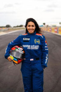 Talanted Actress Compltes Level 1 Of Formula One Racing