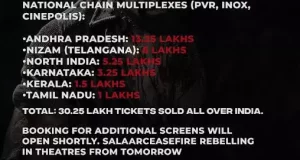 సలార్ అడ్వాన్స్ బుకింగ్స్ సునామీ